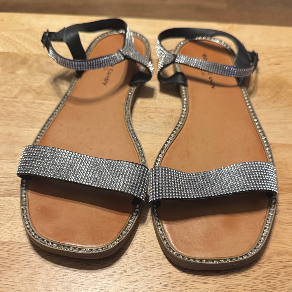 Rock & Candy Silver Strappy Sandals
